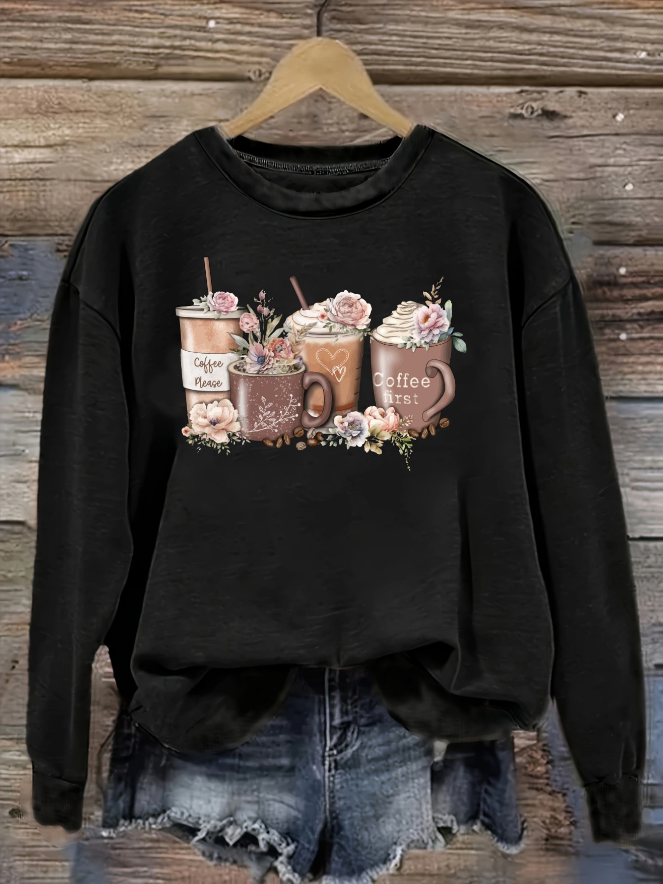 Halloween Costume Adult - Camiseta Feminina Casual de Manga Longa