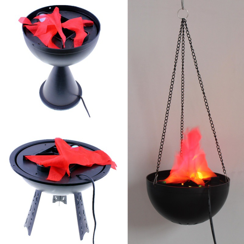 Halloween Party Supplies - Lâmpada de Chama Falsa 3D, Simulação