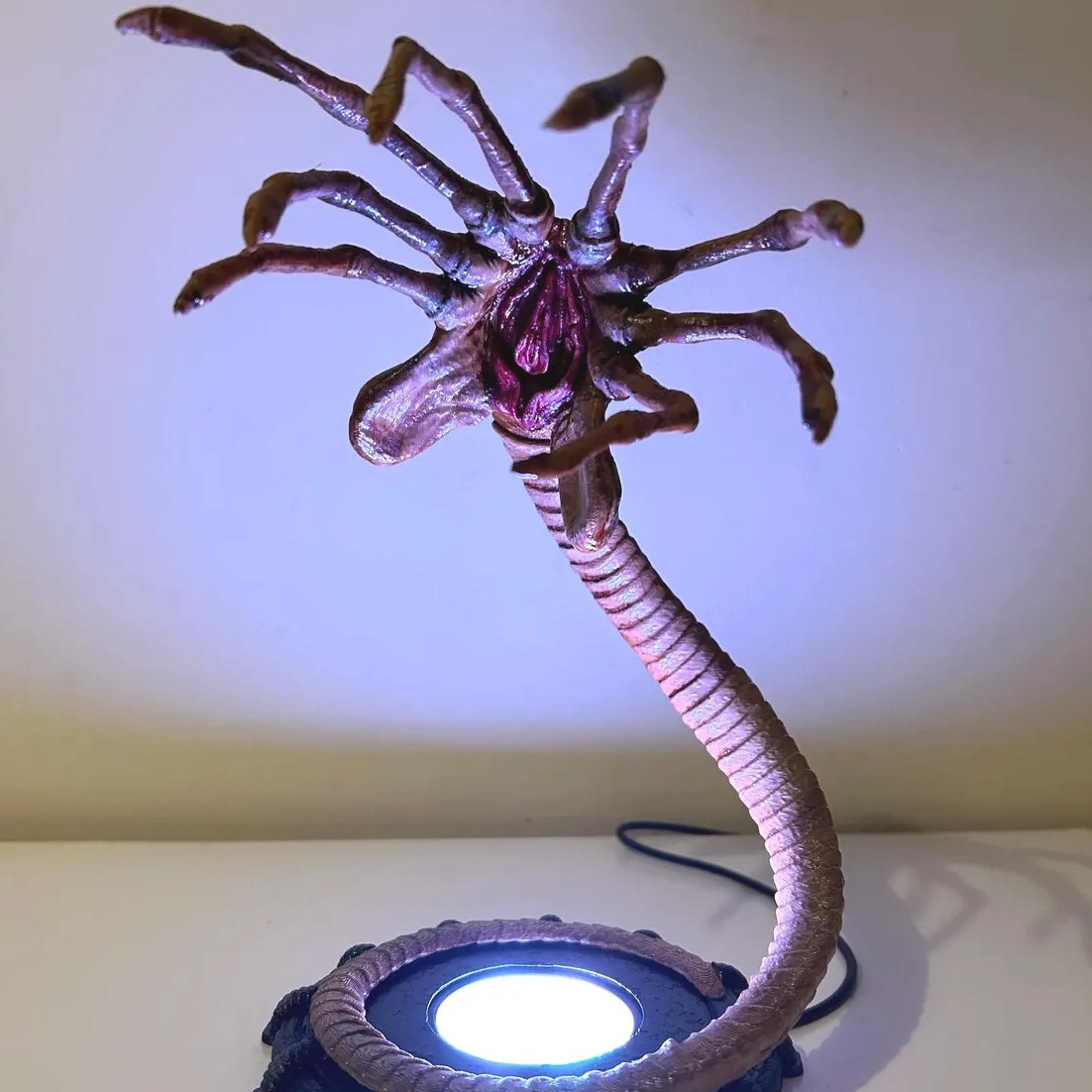 Pumpkin Lantern Halloween - Luminária Alien Facehugger, Decoração de Abóbora