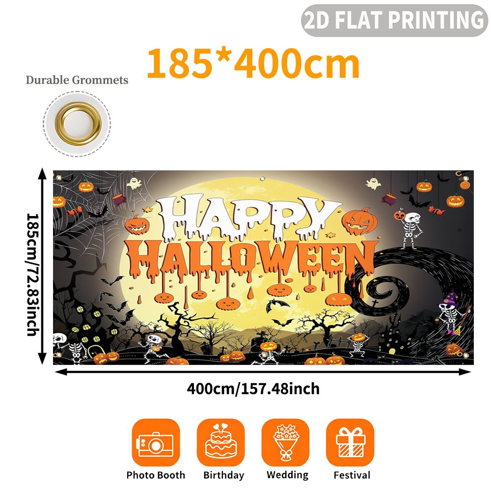 1 unidade de Banner de Garagem - Halloween Skeleton Decoration avaliação e preço