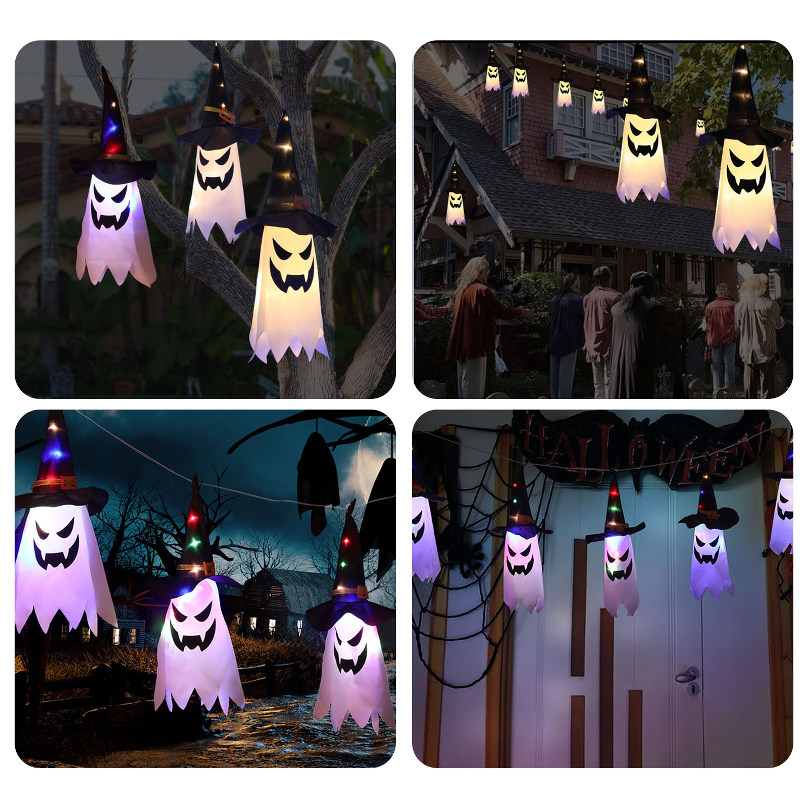Luzes decorativas de Halloween - Halloween Led String Lights Orange avaliação e preço