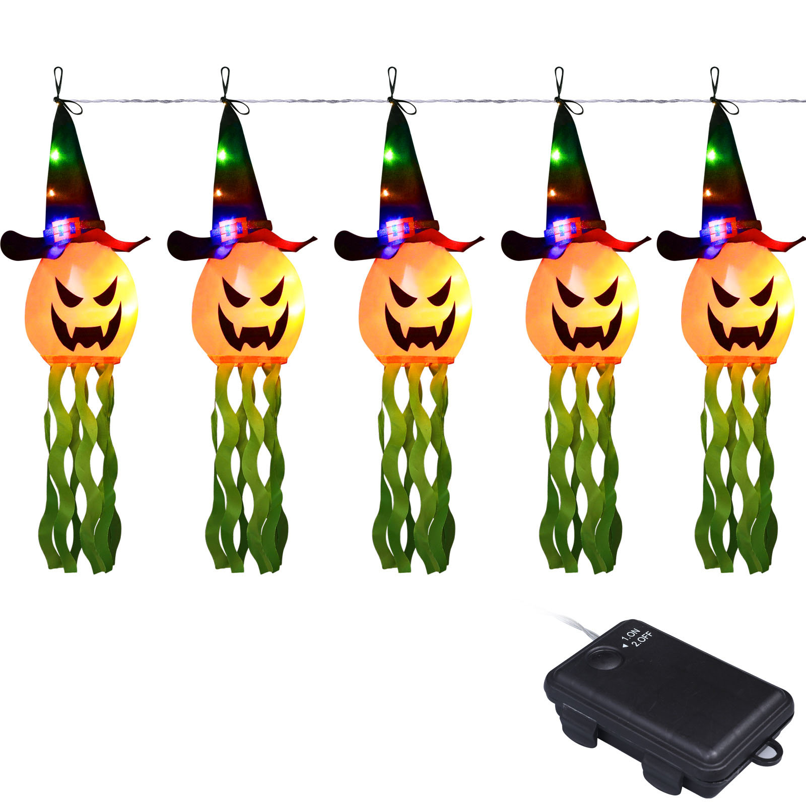 Luzes decorativas de Halloween - Halloween Led String Lights Orange avaliação e preço