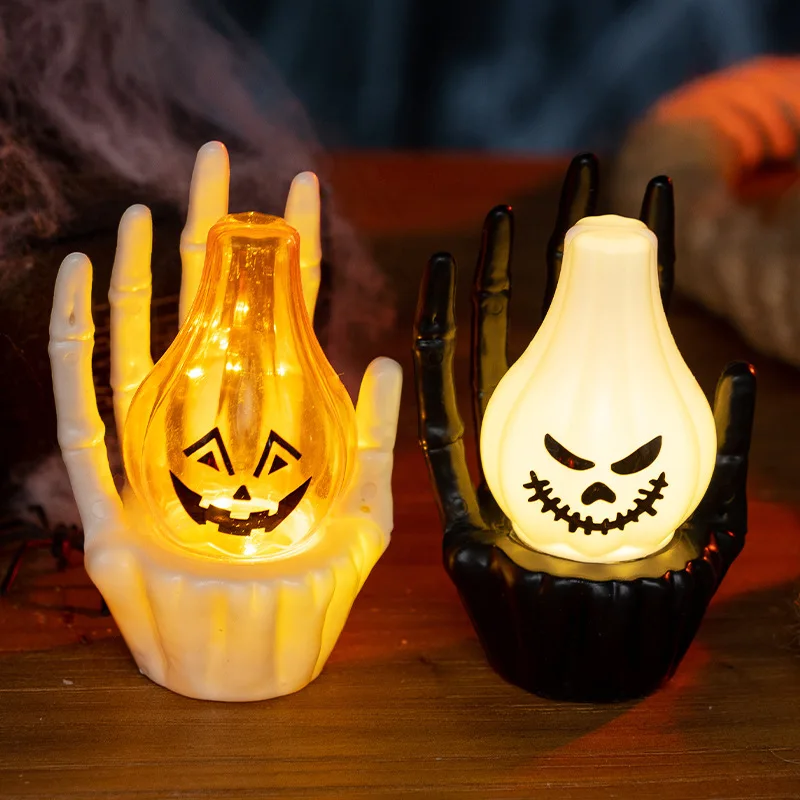 Luz Noturna LED de Mão Fantasm - Halloween Pumpkin Decor Led avaliação e preço