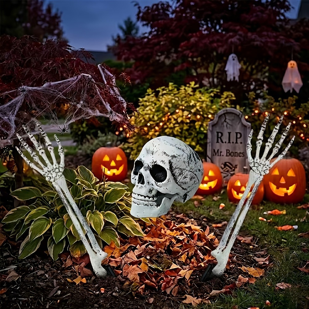 Conjunto de 3 peças para decor - Halloween Skeleton Decoration avaliação e preço