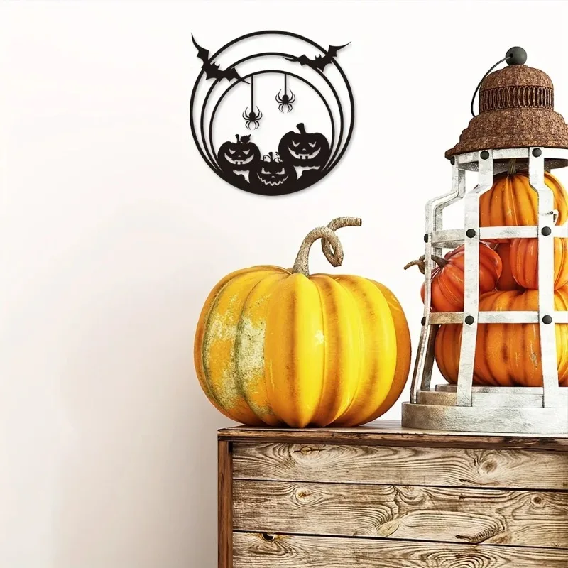 Arte de parede metálica para o - Spider Web Halloween Decoration avaliação e preço