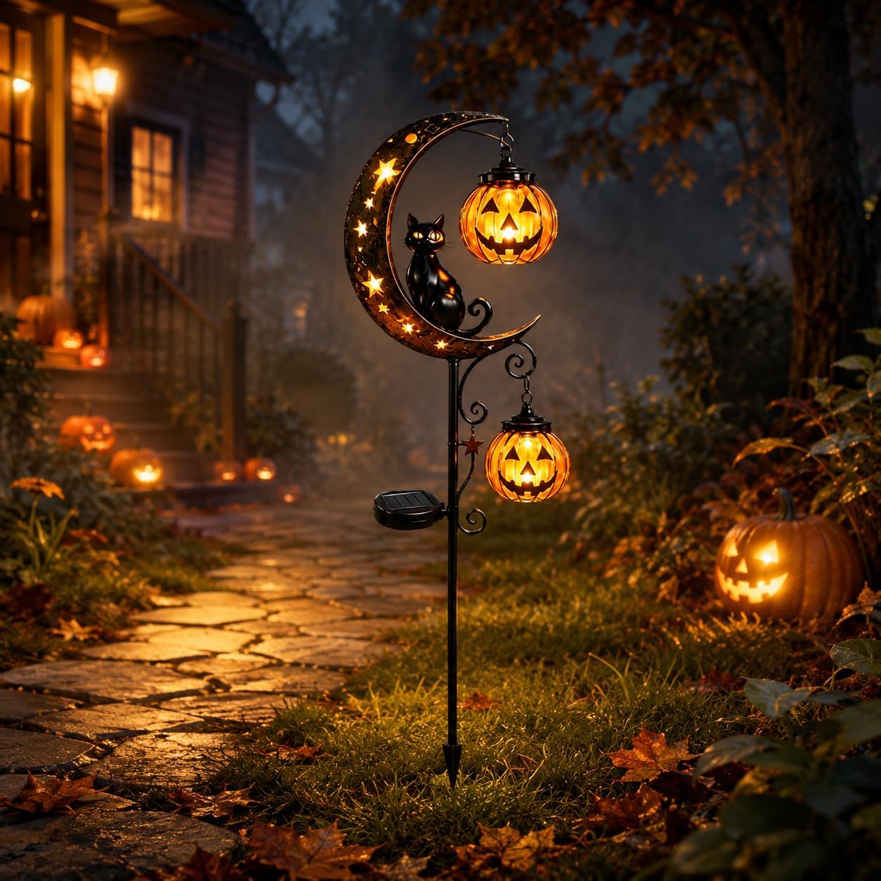 Luz de Jardim Solar de Hallowe - Halloween Pumpkin Decor Led avaliação e preço