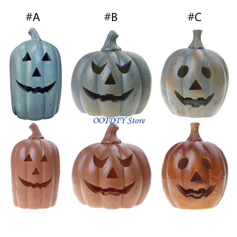 367A Halloweens Pumpkin Lanter - Halloween Pumpkin Decor Led avaliação e preço