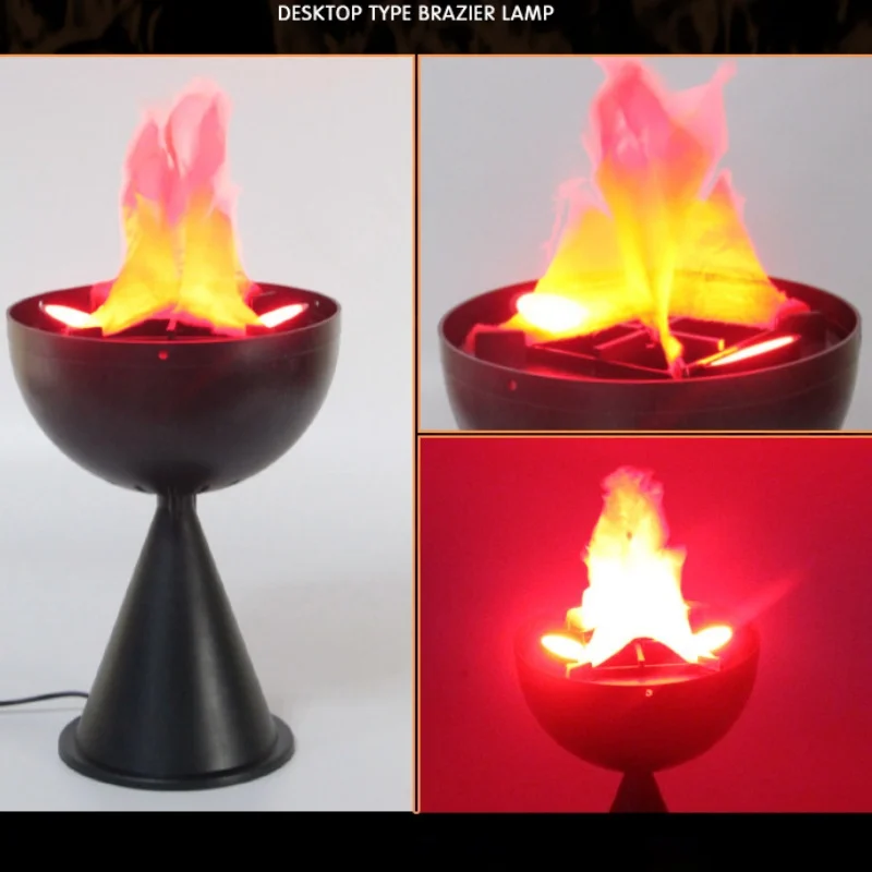 Lâmpada de Chama Falsa 3D, Sim - Halloween Party Supplies avaliação e preço