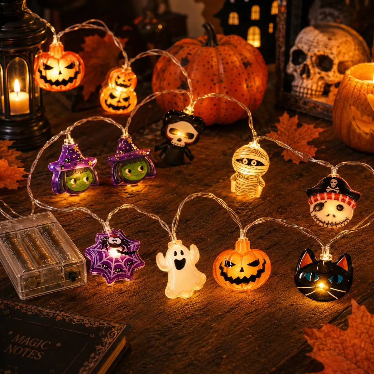 1,5 m de luzes de LED para Hal - Halloween Pumpkin Decor Led avaliação e preço