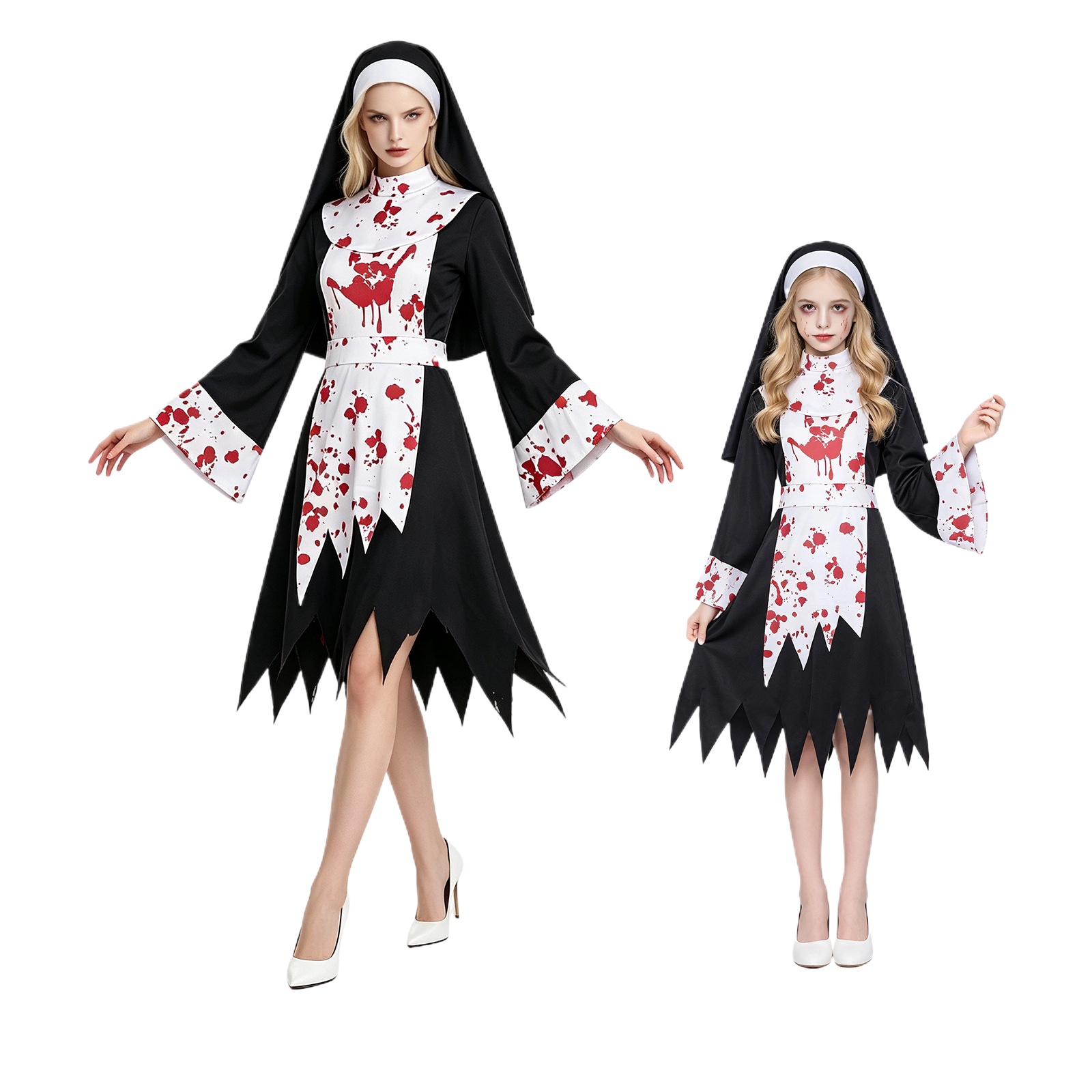 Fantasia de Freira Assustadora - Halloween Costume Kids avaliação e preço