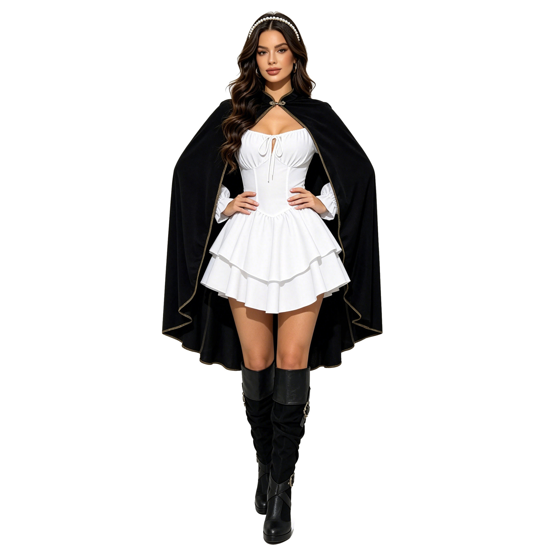 Capa de veludo medieval para a - Halloween Costume Adult avaliação e preço