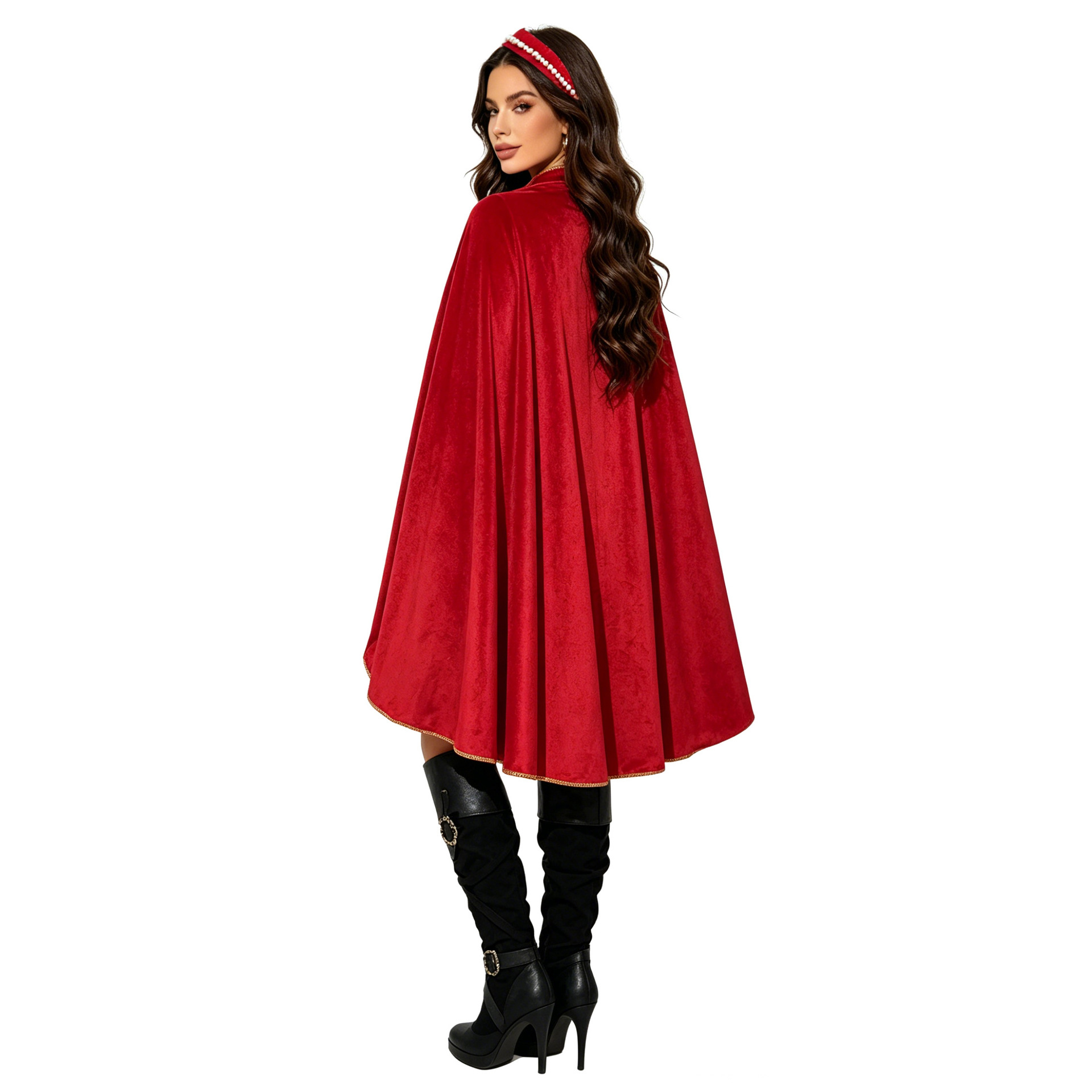 Capa de veludo medieval para a - Halloween Costume Adult avaliação e preço