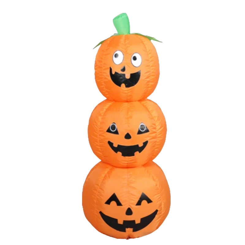 Abóbora Inflável Empilhável de - Halloween Pumpkin Decor Led avaliação e preço