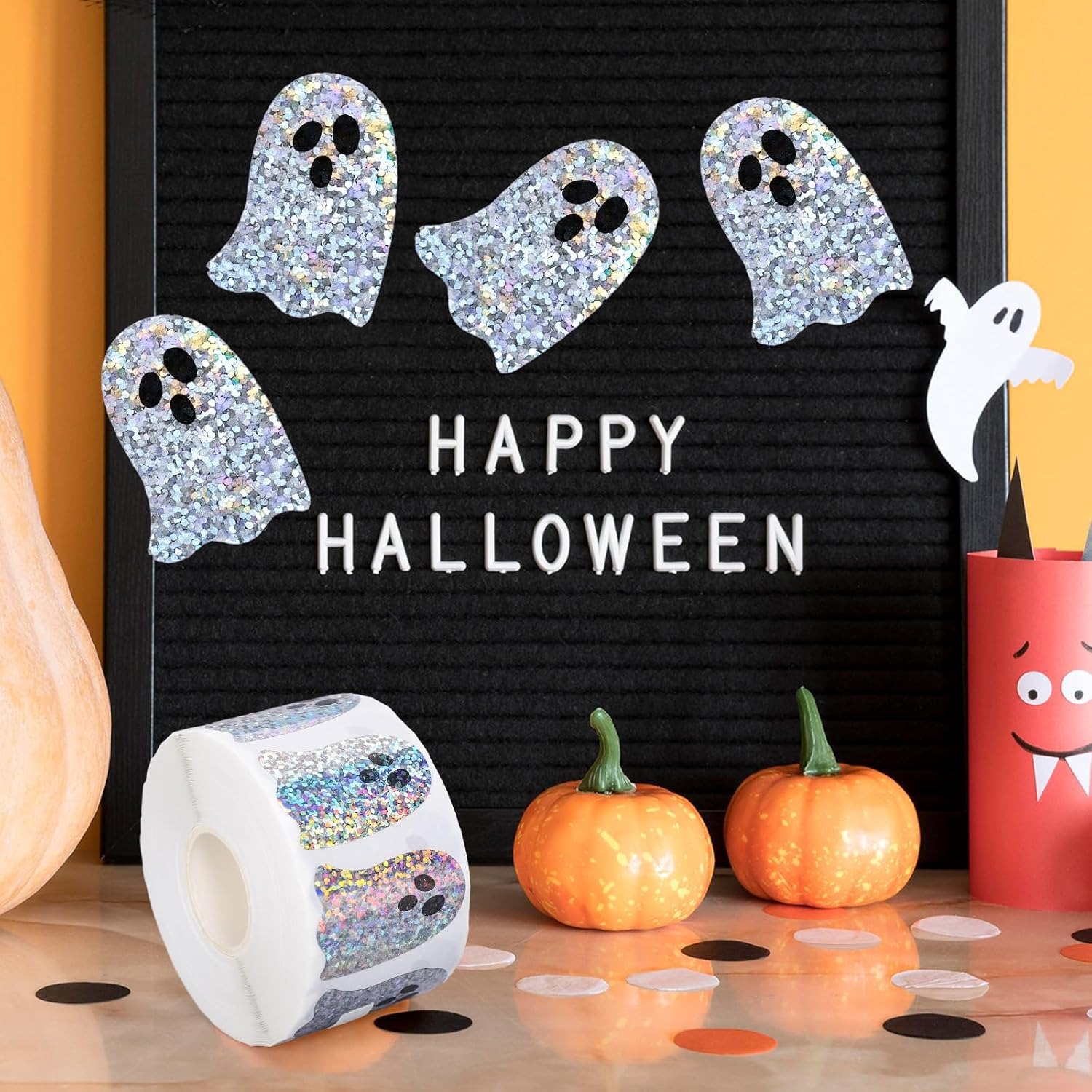 Halloween fantasma forma diy a - Halloween Party Supplies avaliação e preço