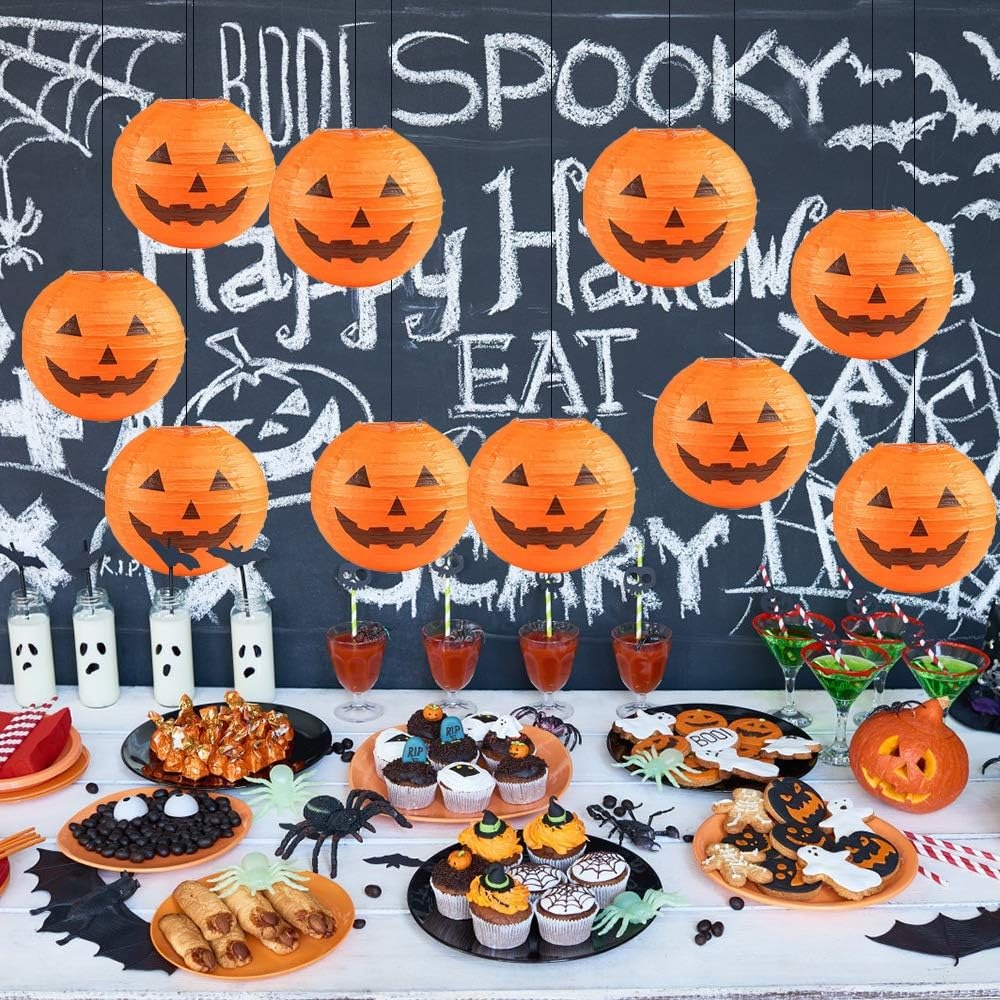 Halloween Pumpkin Paper Lanter - Pumpkin Lantern Halloween avaliação e preço