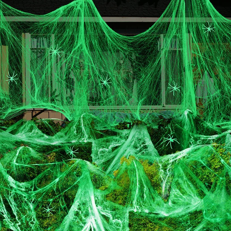 1-5 conjuntos de teias de aran - Spider Web Halloween Decoration avaliação e preço