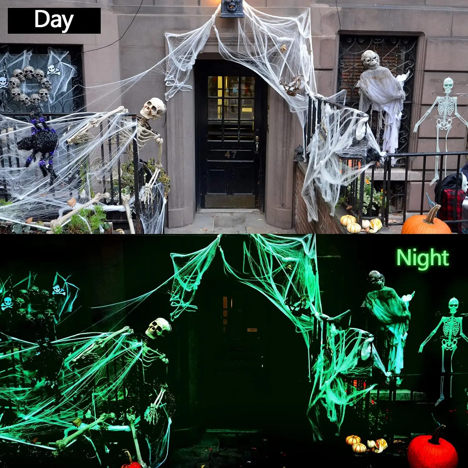 1-5 conjuntos de teias de aran - Spider Web Halloween Decoration avaliação e preço